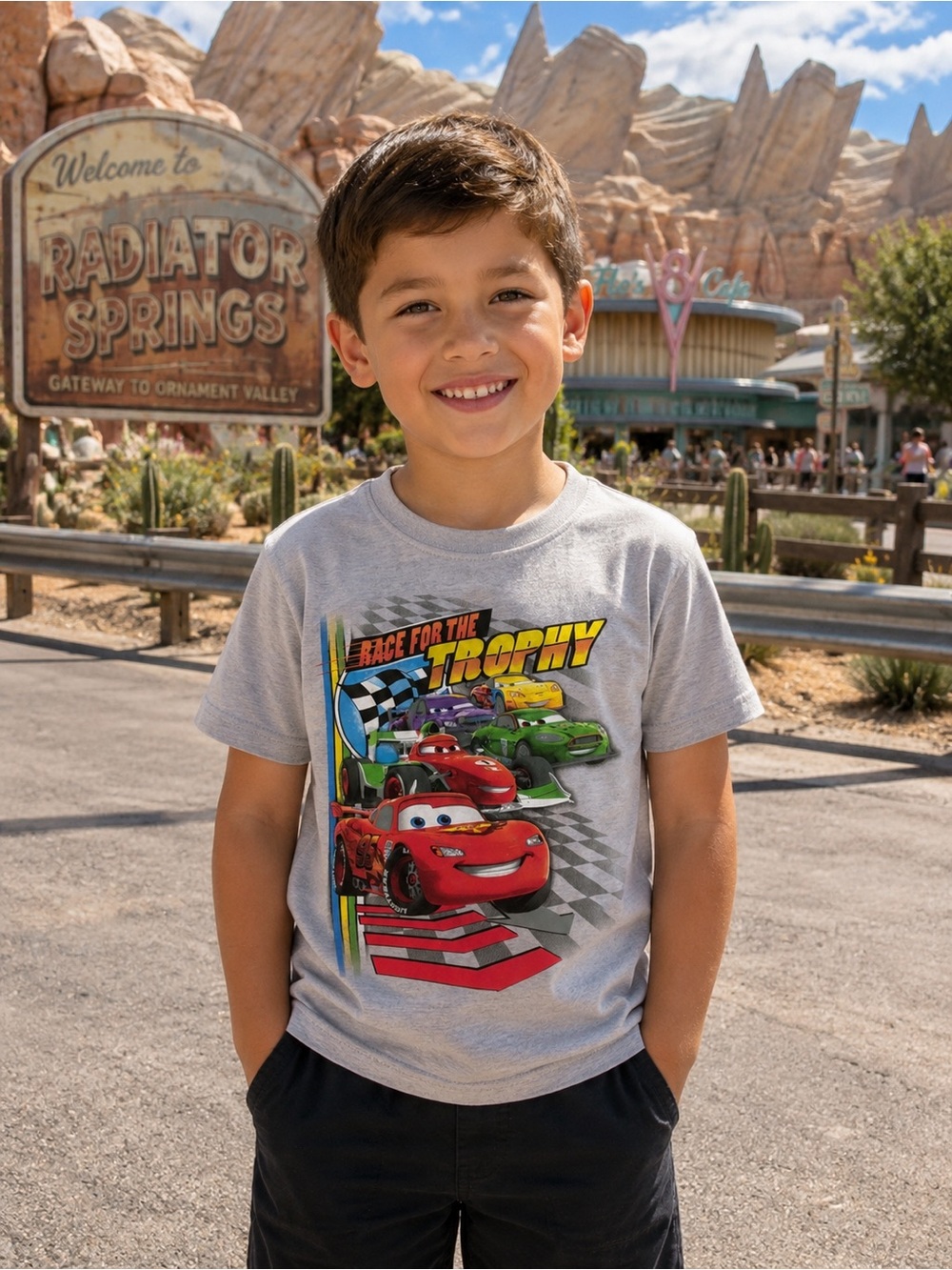 Disney Cars Lightning McQueen T-Shirt Size 7 Youth